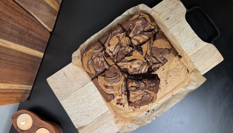 Peanut Butter Swirl Brownies