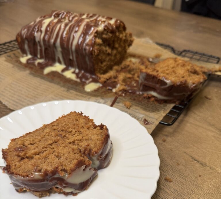 Miso Banana Bread With Chocolate Ganache